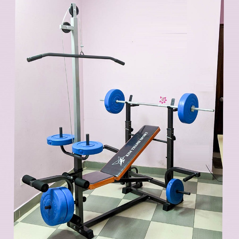 Hình ảnh lắp đặt giàn tạ thực tế của Thể Thao Minh Phú
