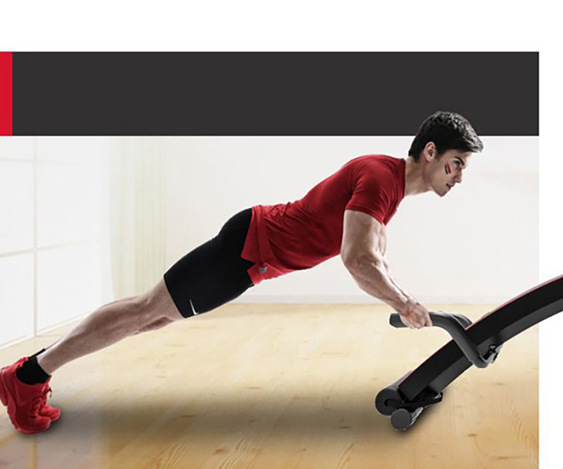 Bài tập hít đất trên ghế tập bụng